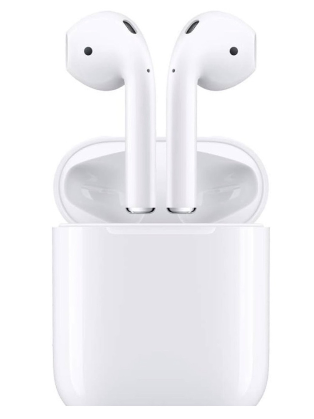 Apple First Generation White Wireless Earbuds with Charging Case and softcover